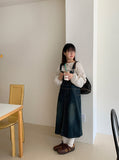 [BAONHAUS] Lulubo Shirring Round Stripe Blouse