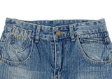 Kolsi Curved Adjust Pocket Washing Denim Wide Pants