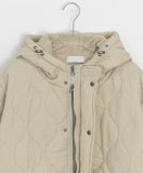 [Unisex] Gelma Hood Wool Quilting Padding Jumper