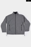 Mockneck low warm fleece zip-up