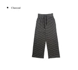 Xiao Stripe Brushed Wide Banding Pants