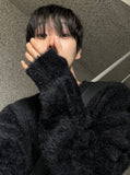 Snow warmer angora knitwear