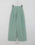 Joy color banding wide nylon pants