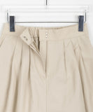 Lanta pin tuck banding midi skirt