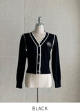 Thiel Rose Color Matching Knit Cardigan