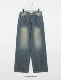 Mimito summer washed wide denim pants