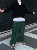 Fleece Cargo Balloon Pants