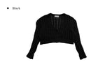 Public Cable Knit Crop Cardigan