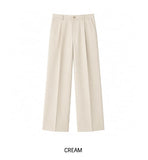 Port One Tuck Bio Cotton Slacks