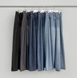 Cut Line Vintage Balloon Wide Denim Pants