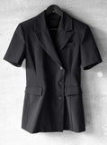 Tabarin wrap one piece short sleeve jacket