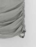 [Unisex] Giden Shirring Nylon Cargo Wide Pants