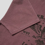 Los printing pigment short sleeve t-shirt
