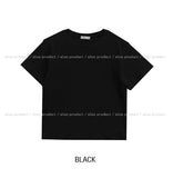 [U-BASIC] Ollie Brushed Round Crop Short Sleeve