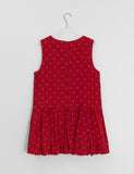 Maoli Layered Flower Balloon Sleeveless One Piece