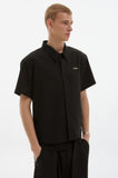 neat shoulder pad shirt