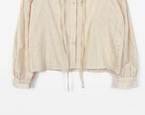 Kirvin guest look button strap-lined blouse