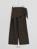 Seltz Wrap Layered Banding Wide Pants