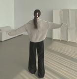 Corduroy Brushed Semi Bootcut Banding Pants