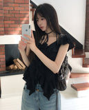 Bloom Corsage Frill Blouse