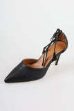 Strap stiletto heel