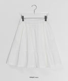 Beaudis Banding Flare Midi Skirt
