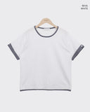 Leron Roll-up Button Short Sleeve T-shirt