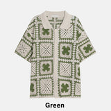 Clover Crochet Short Sleeve Cardigan