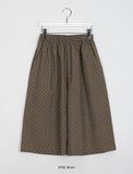 Muoi Banding Dot Crop Bermuda Cotton Pants