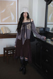 Antique Aru Off-Shoulder Cardigan