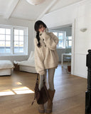 Melow Peach Cotton Tiered Skirt Pants