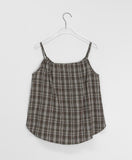 Mimelo Check Ribbon Bustier Sleeveless