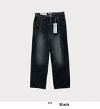 Cool Wash Pintuck Linen Denim Pants