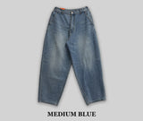 Roy Cat Washed Balloon Denim