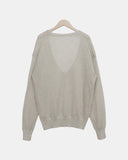 Karom Deep V-Neck Long Sleeve Knit