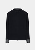 ROUGH WASHED HIGH NECK ZIP-UP CARDIGAN