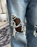 Rayfen Damage Denim Pants