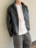 Crack Leather Jacket