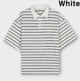 Patty striped box collar T-shirt