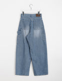 Dudy Carpenter Wide Washed Denim Pants