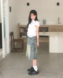Trang Stripe See-through Short Sleeve Shirt