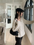 Lupin Blossom Round Long Sleeve Knit