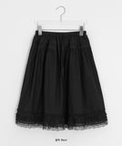 Maju Lace Banding Midi Skirt