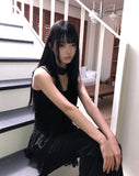 Novella Lace Frill Sleeveless