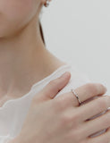 Ice Block Silver Ring S