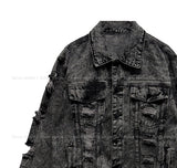 Metro Washing Damage Denim Jacket