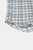 Origin linen over check shirt