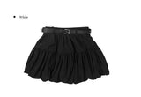 Fodin Balloon Belt Mini Skirt