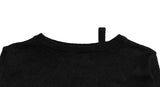 Fron shoulder slit knit