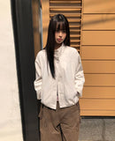 Serum High-Neck Button Field Jacket